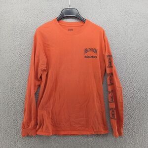 Death‎ Row Records Shirt Mens Small Orange Long Sleeve 91 Logo Tee
